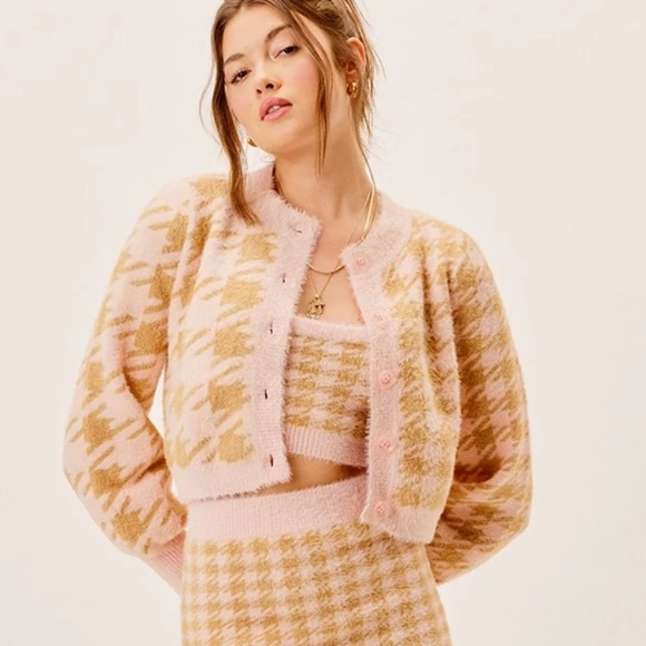 NEW for love and lemons cher cardi and tank top set - Picture 2 of 12